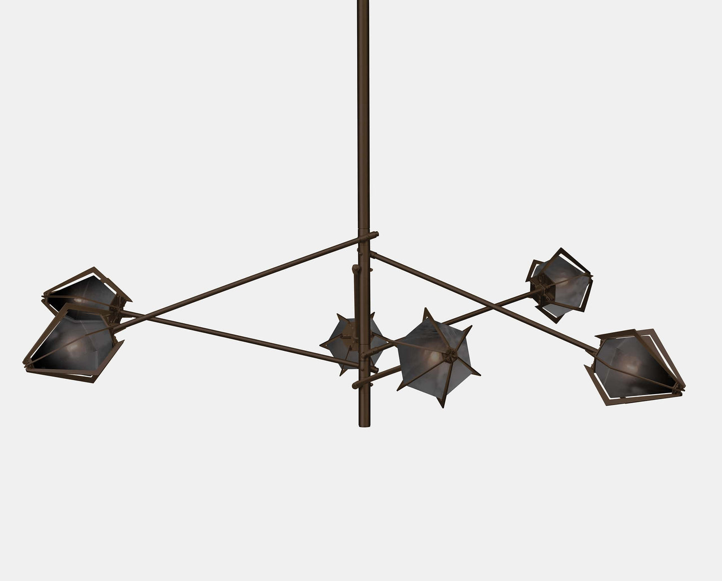 HARLOW SPOKE LARGE CHANDELIER-SMOKED GRAY GLASS-SATIN BRONZE-GABRIEL SCOTT-min