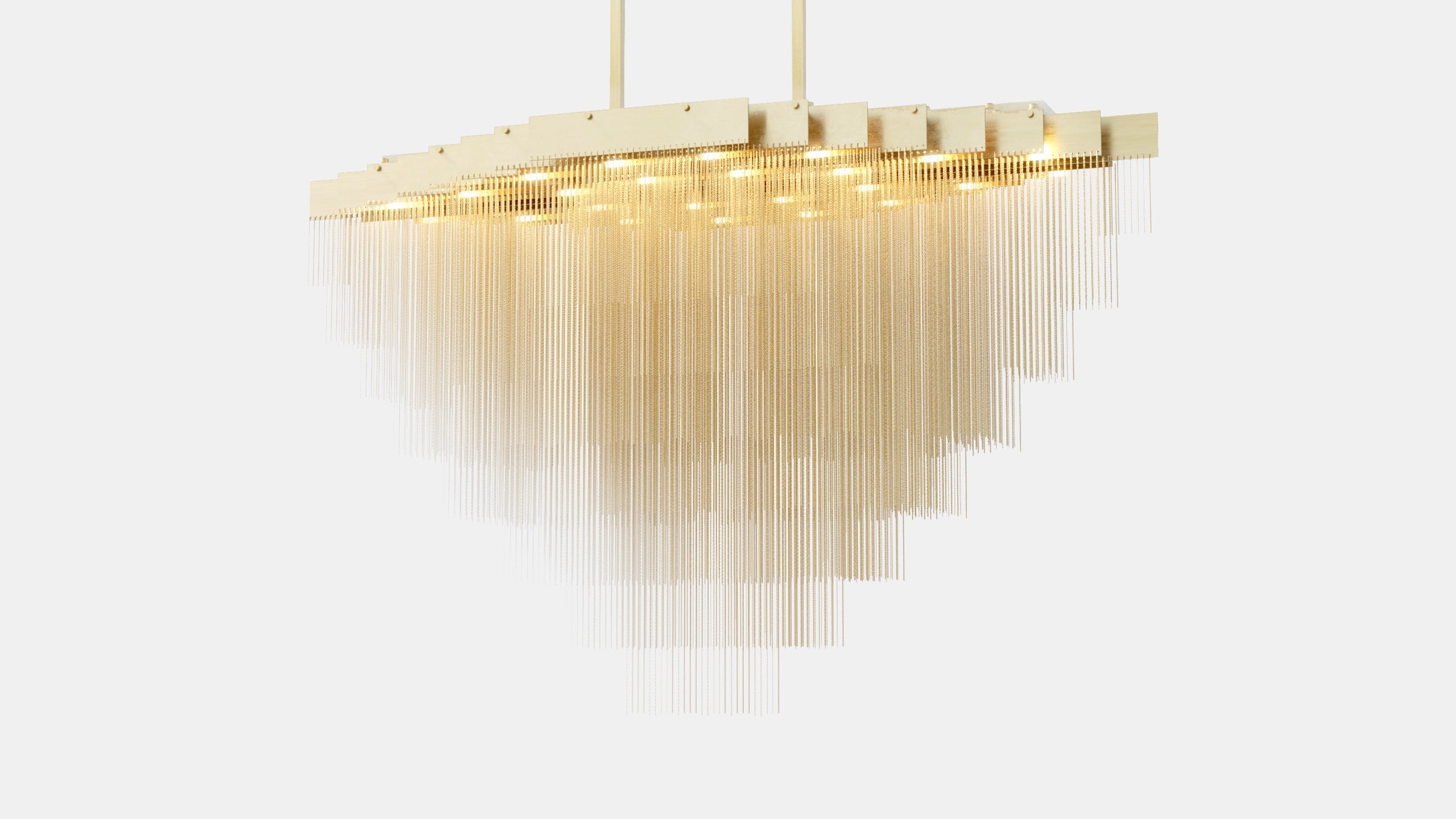 KELLY XL Chandelier - Satin Brass-min